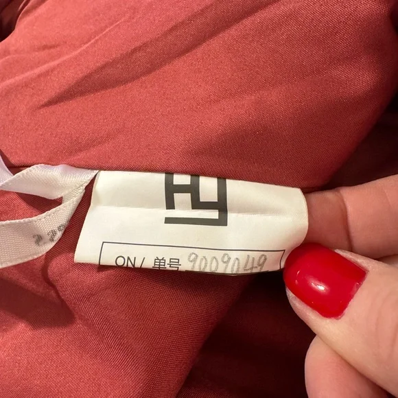 Elegant Wine Colored V-Neck Lace Evening Dress NWOT - Picture 5 of 6